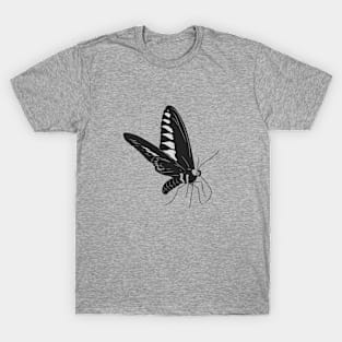 “Elegant Monochrome Butterfly” T-Shirt